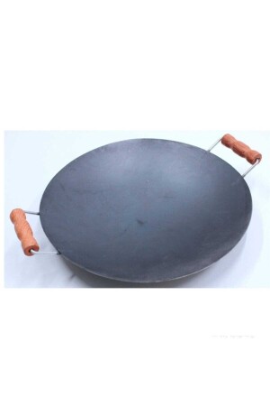 Bratblech 40 cm doppelseitiges Blech zum Braten von Pfannkuchen mit Holzgriff Fr40 2019ST000000107 - 4