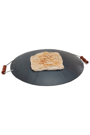 Bräter, Fleischblech, Wok-Pfanne, Phyllo, flaches Blech, Fleischblech, Bräter, schwarzes Blech, 40 cm - 8