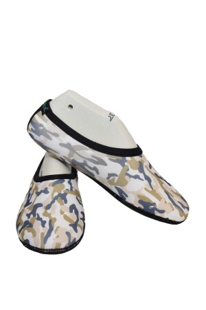 Braune Camouflage-Marine-Booties - 3