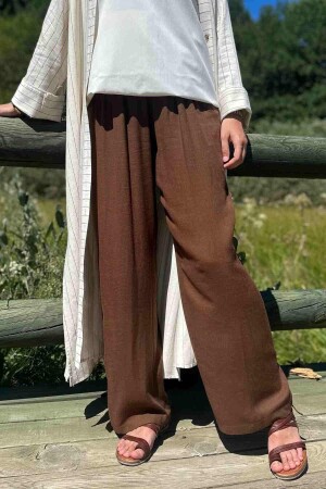 Braune Leinenhose - 1