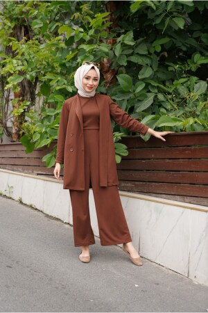 Brauner Jumpsuit-Jackenschmuck - 1