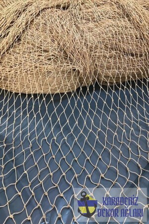 Braunes dekoratives Jute-Fischernetz 2,5 x 2,5 KRDNZ001 - 2