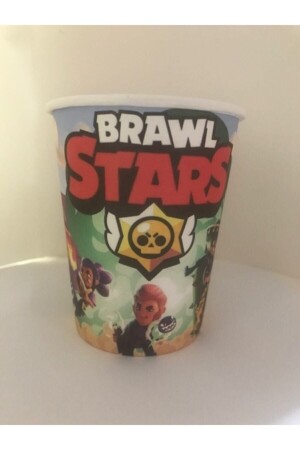 Brawl Stars Set mit 8 Papptellern und -bechern - 4