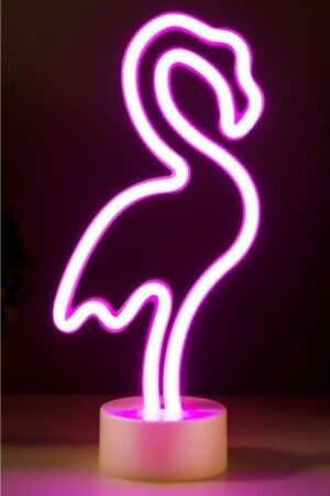 (BREAKABLE) Dp-87 Decorative Flamingo Neon LED Lighted Night Lamp ldflmngoo - 1