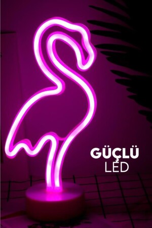 (BREAKABLE) Dp-87 Decorative Flamingo Neon LED Lighted Night Lamp ldflmngoo - 8