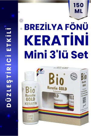 Brezilya Fönü Keratini Mini 3'lü Set 150 ml. - 2