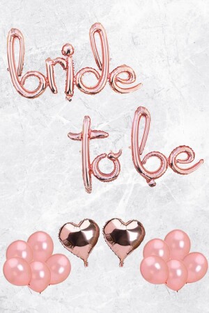 Bride To Be Folienballon-Set – Junggesellinnenabschied, Party-Ballon-Dekoration, Roségold peksusbset001 - 2