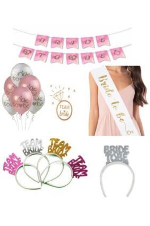 Bride To Be Party-Set, 33-teilig, Junggesellenabschied - 2