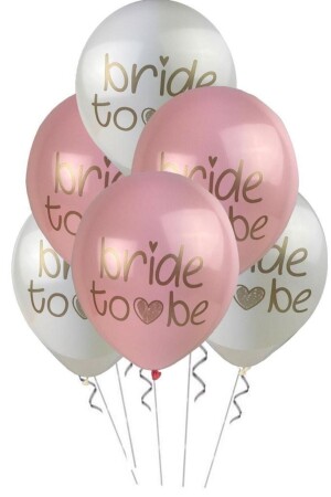 Bride To Be Pastellballon-Set mit 5 Stück - 1