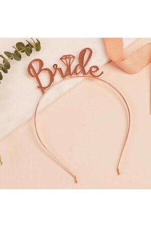 Bride To Be Rosegold Taç Ve Kuşak Seti - 3