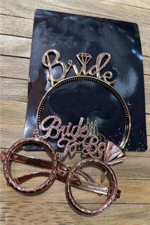 Bride To Be Tac Gözlük Set Rosegold - Beysüs