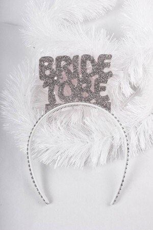 Bride To Be Temalı Simli Eva Taç Gümüş Renk Gri Esnek Yapılı Bekarlığa Veda Partisi Konsepti Tacı - Huzur Party Store