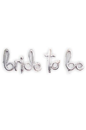 Bride To Be Written Handschriftliche Folie Silber Farbe Grau Ballon Bachelorette Party Großer Ballon HZRBRIDEFOLYOBALLON - 5