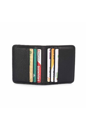 Brieftasche und Kartenetui aus Leder mit Druckknopfverschluss | - 3