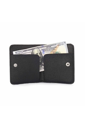 Brieftasche und Kartenetui aus Leder mit Druckknopfverschluss | - 4