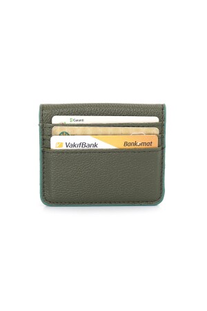 Brieftasche und Kartenetui aus Leder mit Druckknopfverschluss | - 2