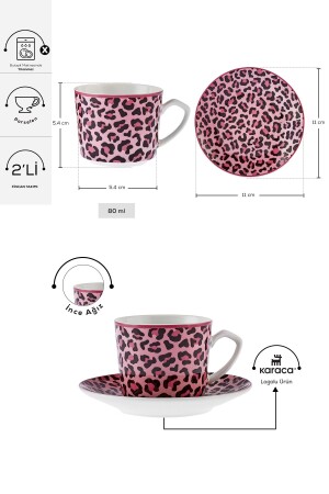 Britney Kaffeetassen-Set für 2 Personen 80 ml - 4