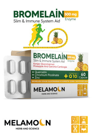 Bromelain 500 mg und Konjac Glucomannan250 mg-Coenzym Q10-Chrompicolinat 60 Kapseln - 1