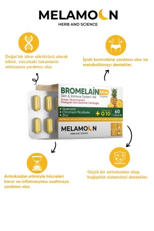 Bromelain 500 mg und Konjac Glucomannan250 mg-Coenzym Q10-Chrompicolinat 60 Kapseln - 4