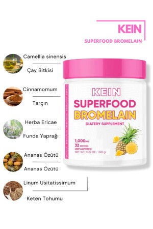 Bromelain Detox Ananas Superfood Bromelain hilft beim Abnehmen (320GR) - 5