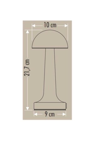 Bronzefarbene Tischlampe 3 Farben mit einem Schalter Ct-8430 - 5