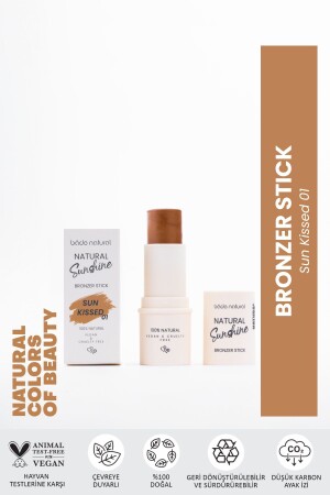 Bronzer Stick Sun Kissed 01 %100 Doğal - 1