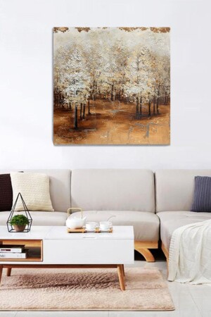 Brown Autumnkanvas Tablo 100x100 Cm BRWNATMN012 - 2