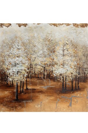 Brown Autumnkanvas Tablo 100x100 Cm BRWNATMN012 - 5