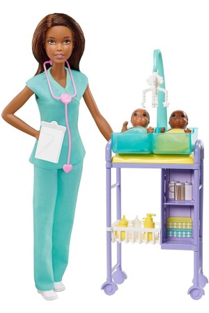 Brünettes Babysitter-Doktor-Krankenschwester-Spielzeug 1503 - 6