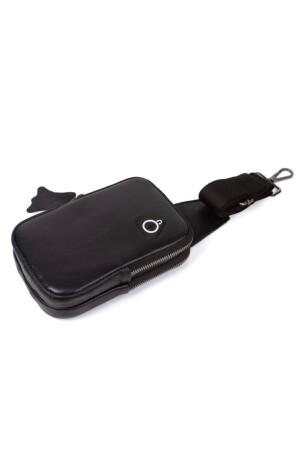 Brust- und Umhängetasche aus 100 % echtem Leder, Hüfttasche mit Kopfhöreranschluss, BDL4904 - 6