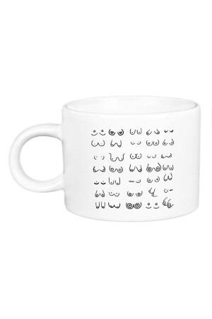 Brustwarzen, Brüste, Tölpel, Luxus-Tasse aus Porzellan - 2