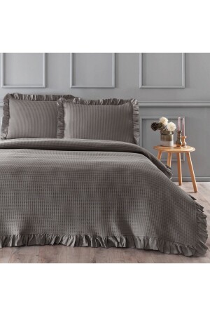 Bsp Çift Kişilik Yatak Örtüsü Seti Vizon - Linens