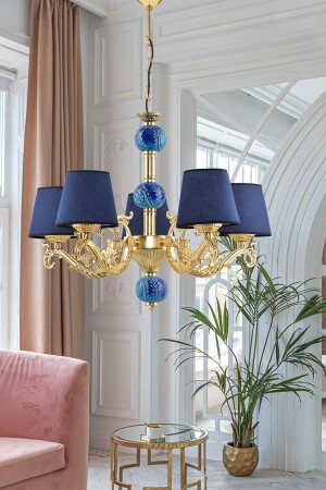 منازل زاماك ذات خمسة أسلحة مع بلاط زرقاء ذهبية وقبعة زرقاء BŞZMKGLDMVŞP - DEDE