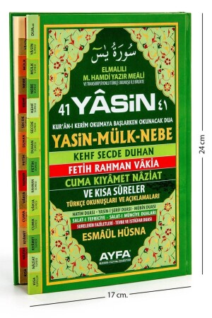 Buch von Yasin – mittlere Größe – 128 Seiten – Hardcover – mit Index – Ayfa Publishing House – Mevlid Gift - 2