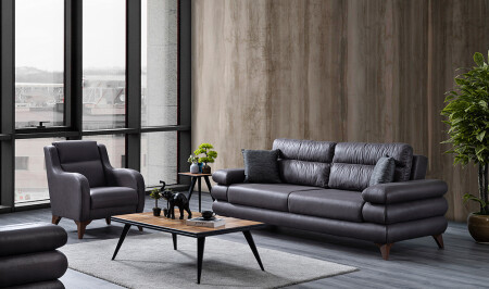 Bugatti Sofa-Set – Grau - 5