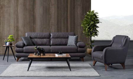 Bugatti Sofa-Set – Grau - 10