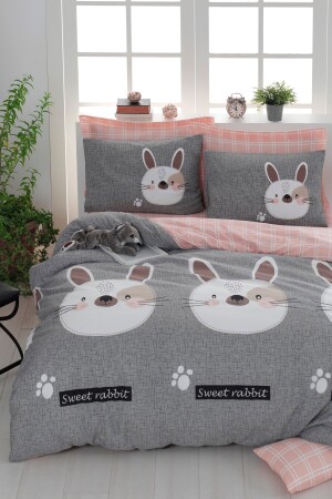 Bügelleichtes Bettbezug-Set Double Rabbit A Ep-021494 - 2