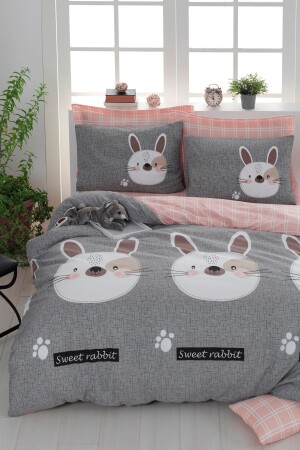 Bügelleichtes Bettbezug-Set Double Rabbit A Ep-021494 - 1