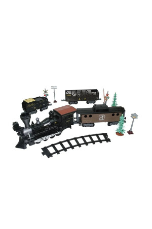 Buharlı Işıklı Ve Sesli Tren Seti Vagon Oyuncak OYN553-TPL - 2