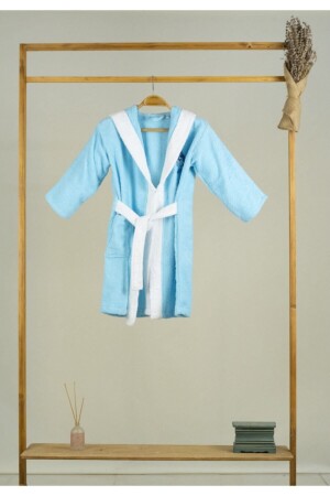 Bukle Baskılı Çocuk Bornozu - Malana Havlu