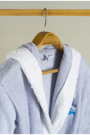 Bukle Baskılı Çocuk Bornozu MH20211580 - MaLana Havlu