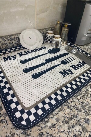 مكنسة جفاف الأطباق MNZ جفاف الأطباق جفاف الأطباق جفاف الأطباق المكتبية رف الأطباق 40x50 سم غسيل - Dekomod