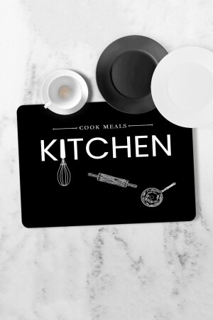 Geschirr-Abtropfmatte, Abtropfmatte, Aufsatz-Geschirrständer, 40 x 50 cm, waschbare Matte05 - Aymirahome