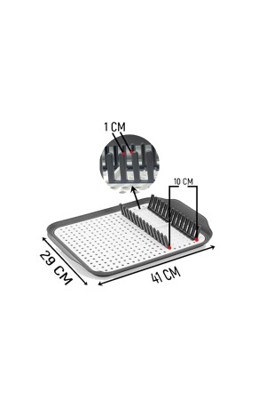 Bulaşık Kurutmalığı Bulaşıklık Çok Amaçlı Meyve Sebze Süzgeci Dekoratif Tepsi Tabak Kurutmalığı - 4