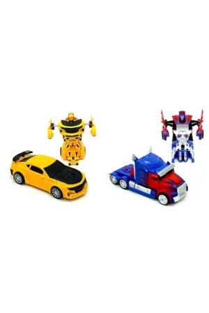 Bumblebee Optimus Prime Çek Bırak Robot Transformers Oyuncak Arabalar evimon - 2