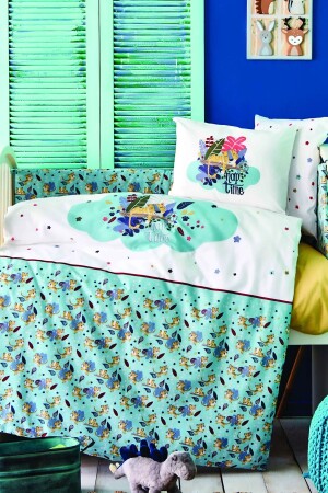 Bummer Indigo Cotton Bebek Uyku Seti 8680214226452 - Karaca Home