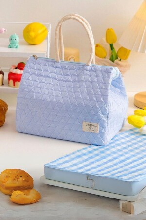 Bunte Lunchtasche Blau - 3