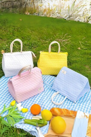 Bunte Lunchtasche Blau - 5