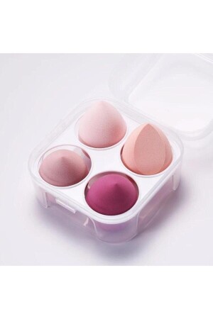 Bunte Make-up-Schwämme im 4er-Set in Kunststoffbox - 4