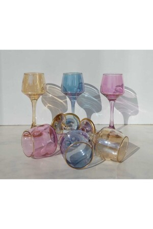 Buntes Kaffeeglas und Wasserglas für 6 Personen Colorful506 - 2